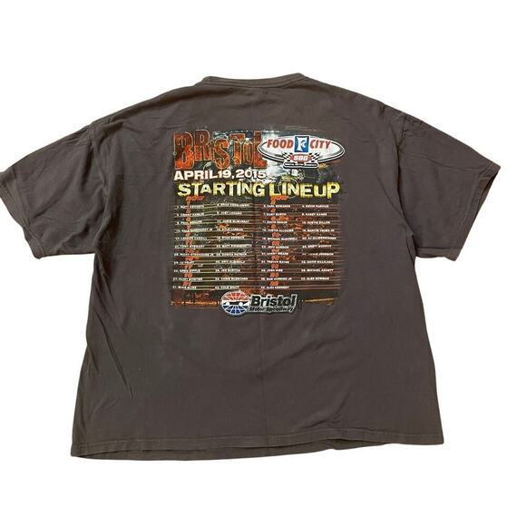 Bristol Food City 500 NASCAR Tee 2XL | 2015 Race Lineup, Dale Earnhardt Jr. - Picture 2 of 4